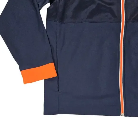 Under Armour Auburn University Jacket Men Large Blue Orange Full Zip Lightweight - Picture 6 of 14